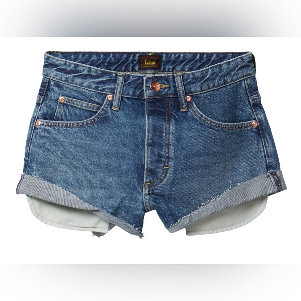 Lee WOMEN'S CLASSIC CUT OFF RIDER™ SHORTY SHORT IN CLASSIC INDIGO Sz 26